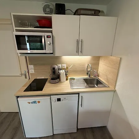 Studio cabine avec balcon et équipements pratiques - FR-1-557-54 *