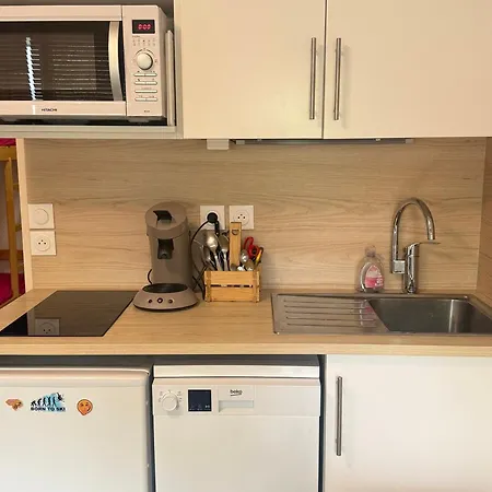 Studio cabine avec balcon et équipements pratiques - FR-1-557-54 Les Adrets